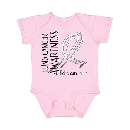 

Inktastic Lung Cancer Awareness- Fight Care Cure Gift Baby Boy or Baby Girl Bodysuit