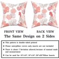 thumbnail image 3 of Set of 2 Nautical Throw Pillow Covers Ocean Coral Orange and White Beach Coastal Modern Decorative Pillow Cases Home Decor Summer Square 18x18 Inches Pillowcases, 3 of 6