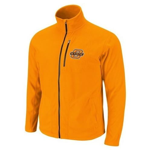 Oklahoma State University Men's Fleece Jacket Lightweight Full Zip Fleece by Colosseum