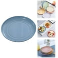 thumbnail image 2 of 1 Pack Small Appetizer Plates, 6 Inch Wheat Straw Dessert Salad Plates, Pinch Bowls for Cooking Prep, Plastic Dipping Soy Sauce Dish, Dip Bowls for Party Condiments Side Dish Serving(Blue), 2 of 9