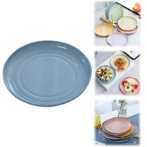 6 Inches Lightweight Mini Wheat Straw Plates,Reusable Plate Set Dishwasher & Microwave Safe,Unbreakable Deep Dinner Plates, Plastic Plates Reusable,They are easy to clean BPA free
