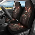 thumbnail image 2 of Uorisanigo Art Skull Car Seat Covers Elastic Fabrics Waterproof Car Seat Cover Easy to Install Auto Interior Accessories 2 Pcs Set for SUV, Vans,Sedan,Truck, 2 of 7