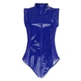 thumbnail image 3 of Mono sin mangas para mujer, mono de charol con cremallera, ropa de fiesta, traje de fiesta de cosplay, mono para mujer, ropa interior, lencería, azul XXXL Soledad Body de fiesta para mujer, 3 of 10