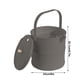 thumbnail image 3 of Fiudx Ofertas flash del día solo en línea Cubo de té Mesa de té Bandeja de té Cubo de aguas residuales Escurridor Artículos de té Cubo de residuos de Kung Cubo de té Escurridor Accesorios de cubo Cub, 3 of 6