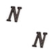 thumbnail image 4 of Wosthever Letras de Metal para casa, placa de puerta de decoración de hierro impecable, aplicación amplia, duradera y resistente al óxido B17--N 2Conjunto, 4 of 6
