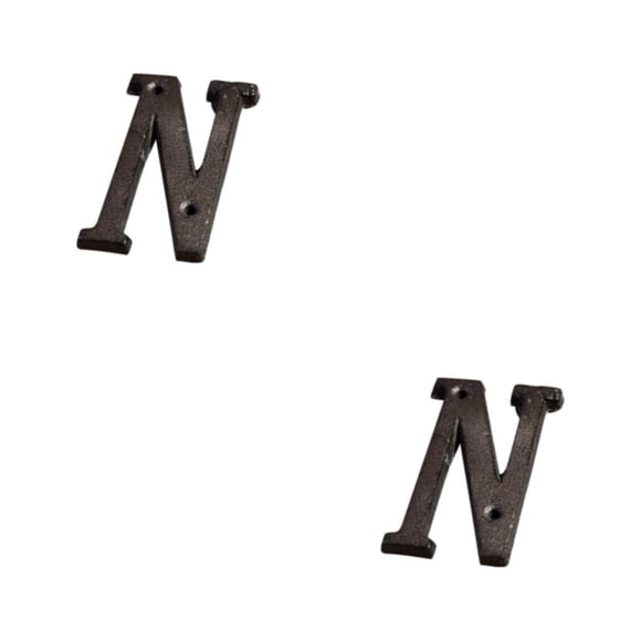 Letras de metal Toystoory Números de casa Decoración de puerta B17--N 2Conjunto