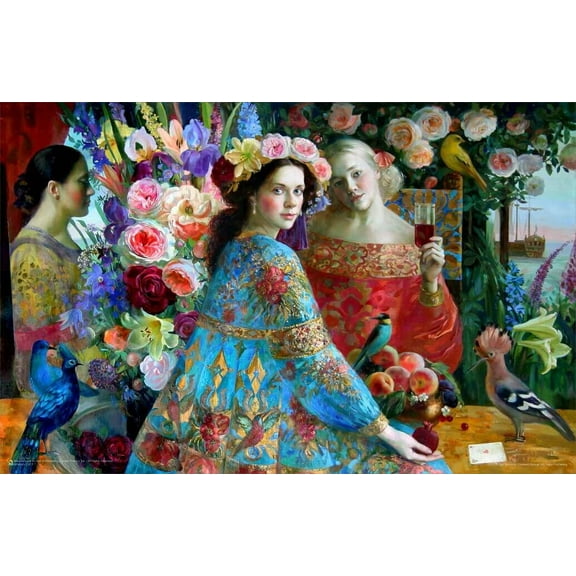 Friends by Olga Suvorova Mini Poster 17" x 11"