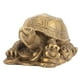 thumbnail image 3 of Bronce tallado exquisito latón suerte tortuga china forma decoración artesanal, 3 of 5