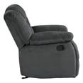 thumbnail image 7 of Lazzara Home Magnus Charcoal Microfiber Upholstered Reclining Chair, 7 of 7