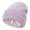Purple, variant on Thermal Satin Lined Winter Bonnet for Women, Chunky Knit Skull Cap with Hair Protection, Warm Unisex Beanie for Cold Weather,Green