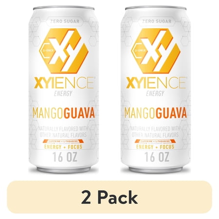 (2 pack) Xyience Mango Guava Energy Drink, 16 fl oz can