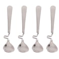 thumbnail image 1 of 4Pcs Stainless Steel Honey Mixing Spoons Curving Handle Coffee Spoons (Silver), 1 of 7