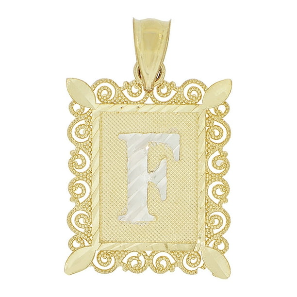 Letter f gold pendant Clearance