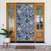The Nightmare Before Christmas Cartoon Door Cover Decorated Banner Tapestry Home Decoration Holiday Party Supplies Door Banner Porch Sign Banner 72.8 x 35.4 Inch