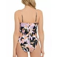 thumbnail image 2 of Salt + Cove Womens Juniors Floral Print Lace-Up One-Piece Swimsuit, 2 of 4