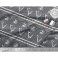 thumbnail image 3 of Soimoi Poly Georgette Fabric Leaves & Floral Block Print Sewing Fabric Yard 42 Inch Wide, 3 of 3