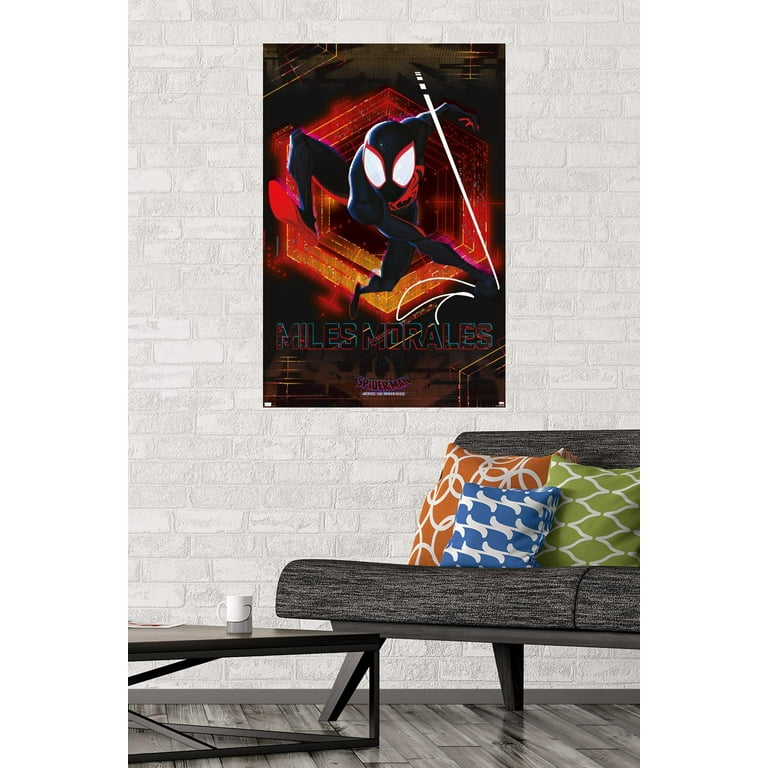 Marvel Spider-Man: Across the Spider-Verse (Part One) - Miles Wall Poster,  22.375 x 34