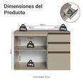 thumbnail image 3 of Gabinete de Baño Suspendido Madesa Nice 100cm Crema, 3 of 5