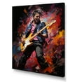 thumbnail image 2 of Designart "Musical Explosion The World of Pop Rock II" Portrait Canvas Print, 2 of 5