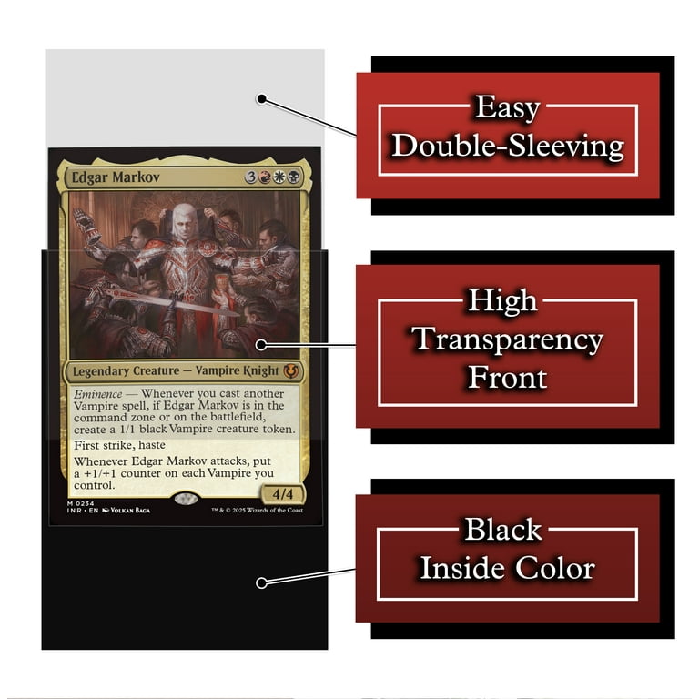 Digital Sorcery Studio Vampire Knight MTG Card Game Sleeves 102 Pack -  Walmart.com