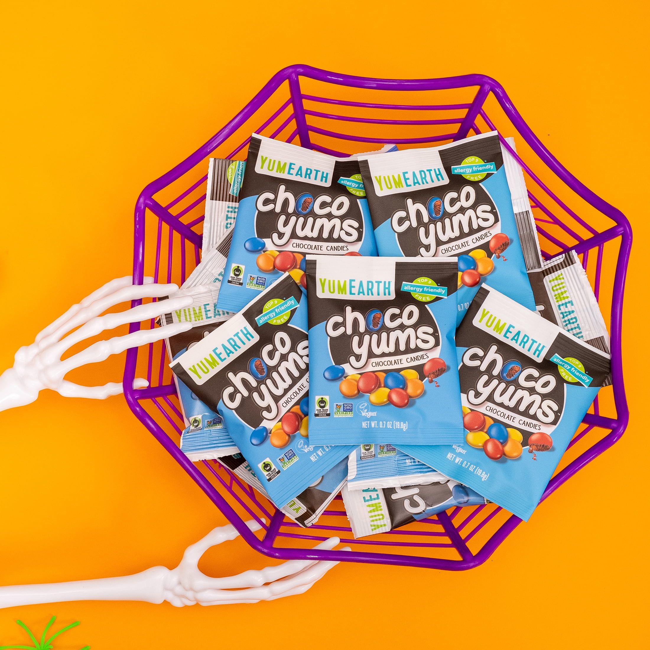 YumEarth Halloween Choco Yums - Dairy-Free Snackpacks, 15 Count