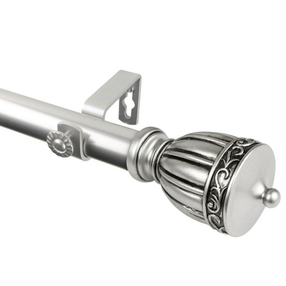 Rod Desyne Debussy 1" Curtain Rod - Satin Nickel