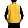 thumbnail image 5 of Kids Cargo Vest Utility Fishing Vests Multi Pockets Zip Up Sleeveless Casual Fashion Jacket for Young Boys and Girls Yellow 7-8 Years, 5 of 6