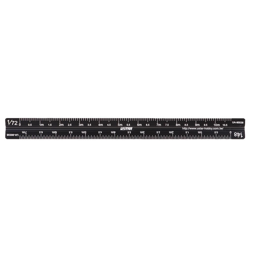 1Pc 17-90038 Model Triangular Scale Ruler //24 /1/32 1/35 1/48 1/72