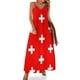 thumbnail image 1 of Día Nacional de Suiza - Bandera de Suiza n.° 1 Vestido sin mangas Vestido de mujer Ropa de playa de verano, 1 of 7