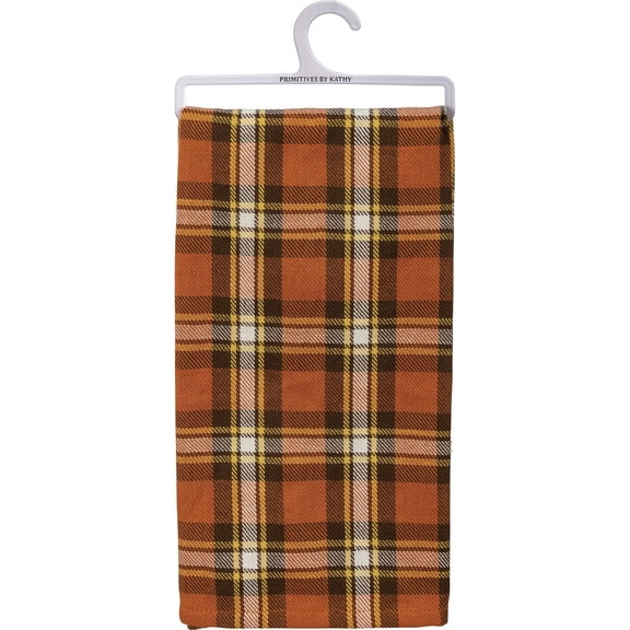 Fall Plaid Kitchen Tea Towel