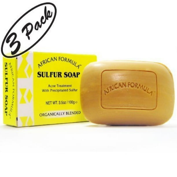 sulfur soap jabon de azufre (3pack) acne treatment facial soap (3.5oz