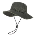 thumbnail image 3 of Bainana Sun Hat For Men Adjustable Wide Brim Soft Retro Western Style Bucket Hat For Outdoor Beach, 3 of 4