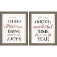 thumbnail image 1 of Great Art Now Christmas Joy & Wonderful Time by Wild Apple Portfolio, 2 Piece Framed Art Set Each 9"W x 11"H, 1 of 3