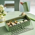 thumbnail image 4 of WSBDENLK Storage Bins Clearance Makeup Storage Stackable Organizer Box for Bathroom Vanity,Tray Kitchen Drawer Organizer with Lid and Drainer - Plastic Kitchen Cutlery Tray and Utensil Storage, 4 of 7