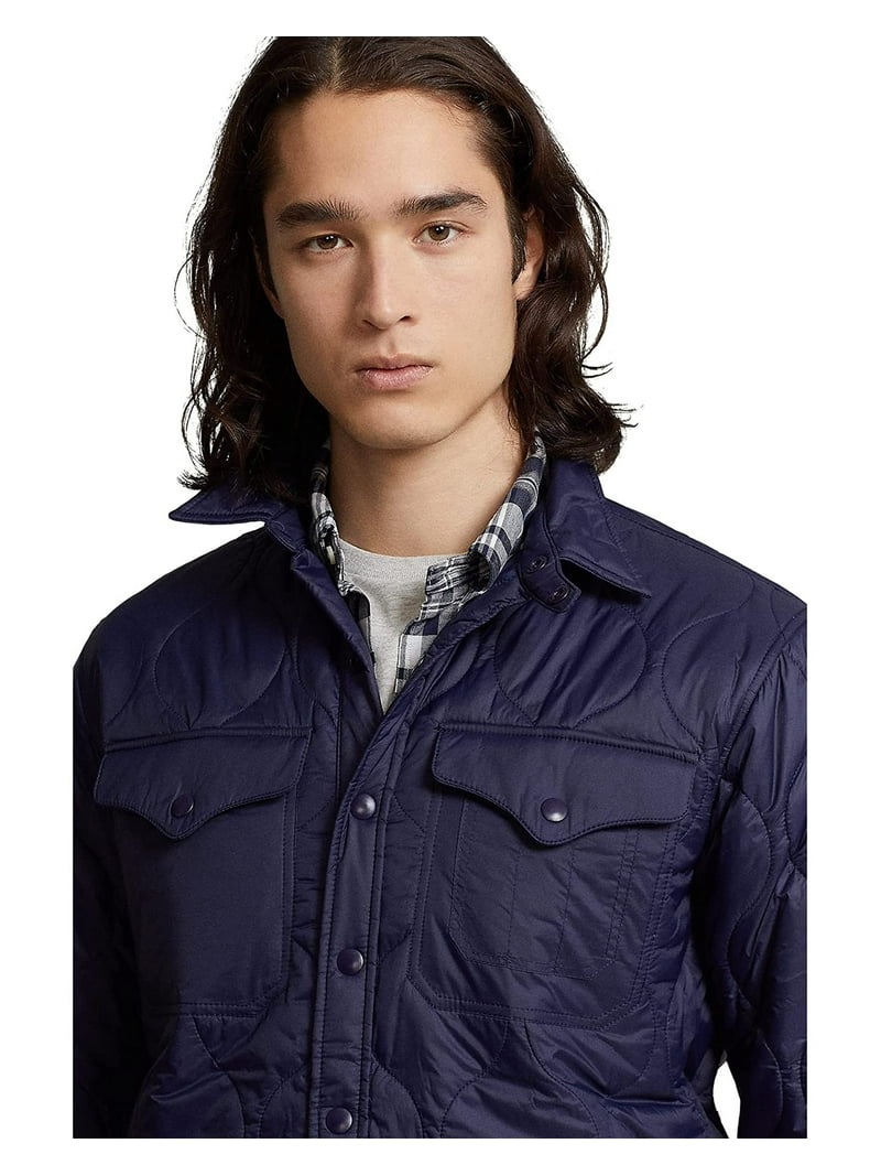 Polo Ralph Lauren Men's Quilted Shirt Jacket, Newport Navy