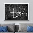 thumbnail image 2 of wall26 Framed Canvas Print Wall Art Geometric Art Deco Black White Lines Abstract Shapes Illustrations Modern Art Decorative Bohemian Multicolor for Living Room, Bedroom, Office - 16"x24" W, 2 of 5
