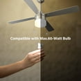 thumbnail image 2 of 52" 4 Blade Indoor Ceiling Fan with a Pull Chain and Light Kit, 2 of 9