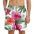 thumbnail image 6 of ATOGUTA Boys Swim Shorts with Liner Bathing Suits Summer Quick Dry Swimwear Swim Trunks Size 5T-14, Pink, 6 of 6