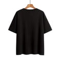 thumbnail image 3 of Camiseta con estampado de corazón de póker, manga corta, cuello redondo, informal, para verano y primavera, para mujer, para adultos, hombres, mujeres, adolescentes, jóvenes, deportiva, informal., 3 of 8