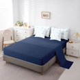 thumbnail image 5 of Feelyou Blue Princess Bowknot Twin Bedding Sets 7pcs, Cartoon Ribbon Bedding Comforter Set, 5 of 8