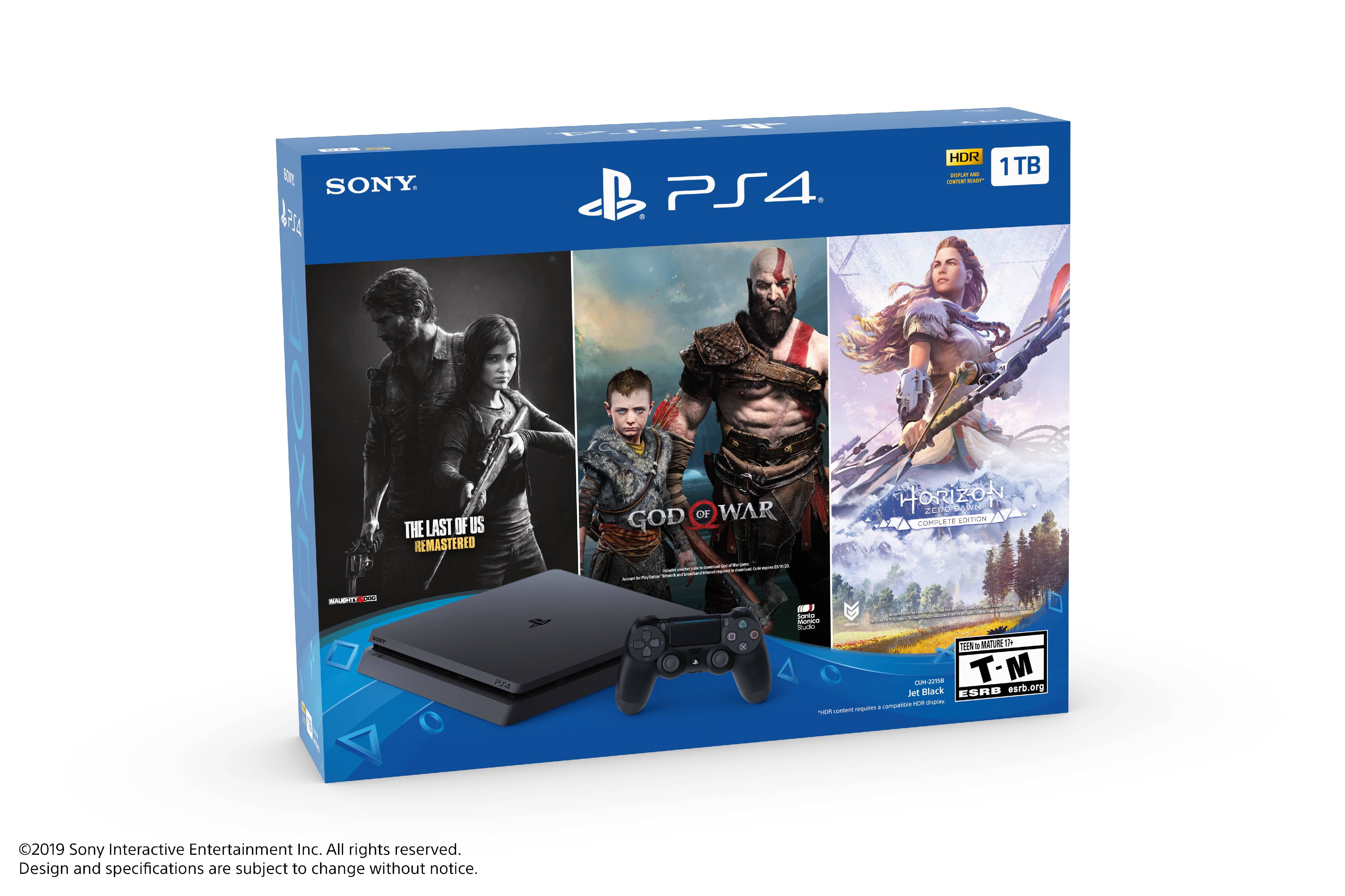 Console Playstation 4 Slim 1TB Mega Pack 4 com 3 Jogos