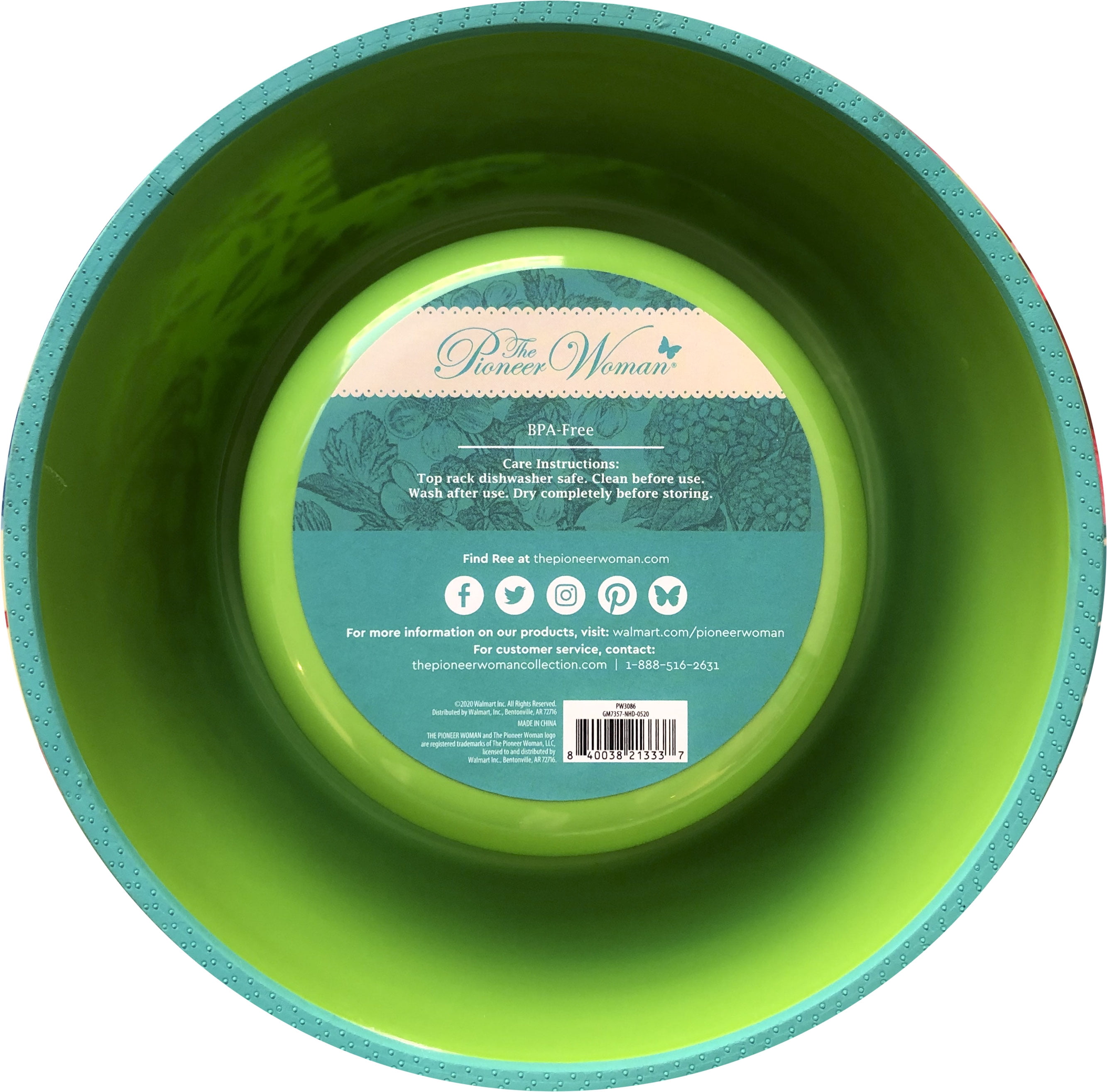Pioneer Woman Mm Bowl Sm Gorgeous Garden
