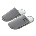 thumbnail image 3 of Mzoazpie Slippers for Men Home Soft Solid Color Warm Comfy House on US Size 11 Grey, 3 of 3