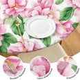 thumbnail image 4 of Pioneer Flower Floral Print Pattern Round Fitted Tablecloth with Elastic Edge,Dining Table Cover Waterproof,Outdoor Round Tablecloth for Camping,Dining,Indoor and Outdoor, 4 of 7