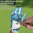 thumbnail image 4 of FINGER TEN Golf Gloves Women Left Right Hand Leather with Ball Marker Value Pack, Colored Glove for Ladies Right Left Handed Golfer All Weather Grip, 4 of 7