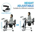 thumbnail image 4 of Patient Lift Transfer Chair,Hoyer Lifts for Home Use,Hydraulic Patient Lift Transfer Chair, Bathroom Wheelchair with 180° Split Seat and Potty, Portable Elderly Lift Bedside Commode Chair, 4 of 8