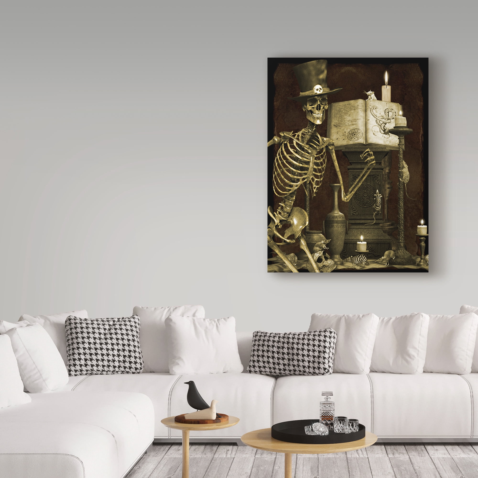 Trademark Fine Art 'Halloween Graveyard 4' Canvas Art by Jean Plout