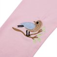 thumbnail image 6 of Girls Cotton Stretch Leggings Embroidered Bird Long Pants Ankle Length for Infant Toddler Little Girls, 6 of 10