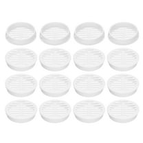 Uxcell 20 Pcs 2 inch Air Vents Round Soffit Vents White Soffit Vent Cover for Bathroom ABS Plastic