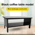 thumbnail image 1 of Visland Coffee Table Model Wide Application Adorable Acrylic Dollhouse Black Coffee Table for Ornament, 1 of 8